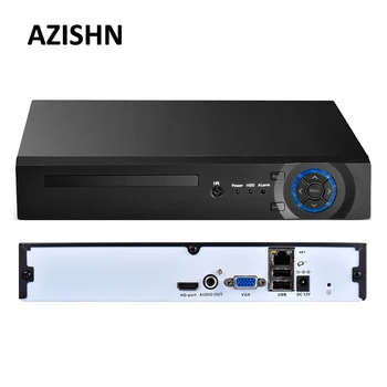 AZISHN 8CH/16CH/32CH CCTV NVR 4MP 5MP 1080P Безопасность H.265/H.264 Сетевое Видеонаблюдение Видеорегистратор HDMI VGA FTP 3G XMEye