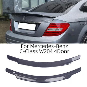 Для Mercedes-Benz C-Class W204 4 двери C74 Стиль Задний Спойлер Из Углеродного Волокна, Крыло багажника 2007-2014, FRP, Сотовая Ковка