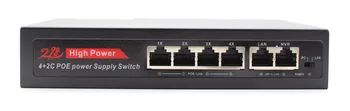 4 8 16 24 Порта Smart POE switch Источник питания Ethernet 10/100 Мбит/с IEEE802.3af/at DC52V для IP-камеры