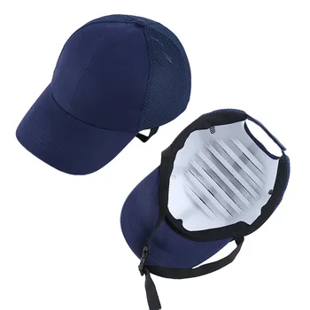 Каска для защиты головы в спецодежде с 6 отверстиями, Защитный защитный шлем из АБС-пластика, Внутренняя оболочка, Бейсбольная шляпа, Защитная