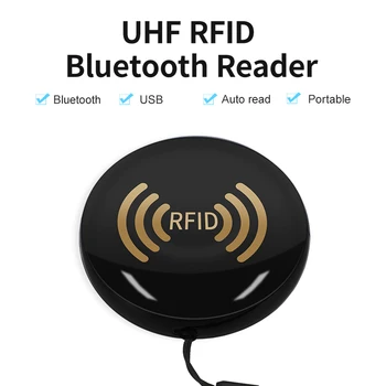 Портативный UHF RFID считыватель EU US Frequency UHF RFID Handheld Reader Writer с подключением USB Bluetooth
