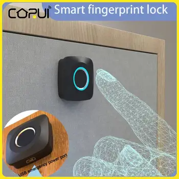 CoRui Fingerprint Lock Smart Cabinet Locks Биометрический бесключевой Мебельный шкаф-купе с замками для отпечатков пальцев для выдвижного шкафа