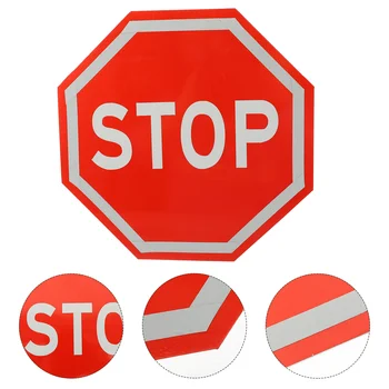 Игрушки Для детей - Дорожный Знак, Полезный Светоотражающий Дорожный Знак Премиум-класса, Предупреждающий О Остановке