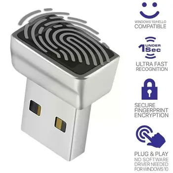 USB Модуль Считывания отпечатков пальцев Для Windows 10 Hello Биометрический сканер Замок Для Портативных ПК Разблокировка отпечатков пальцев C4C3