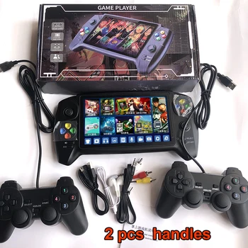 Горячая 7-дюймовая портативная игровая консоль в стиле ретро, множество эмуляторов, 16G 3000 игр, двойной джойстик для ретро-игровой консоли GBA NES