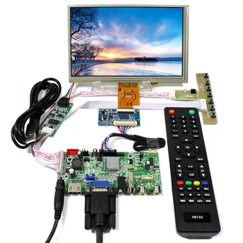 Плата управления H DMI VGA AV аудио USB LCD с 7-дюймовой сенсорной ЖК-панелью 1024x600 AT070TNA2