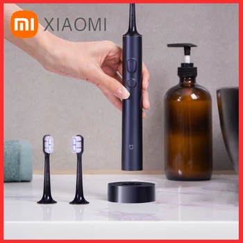 Xiaomi Mi Jia Электрическая Зубная Щетка T700 Smart APP LED Дисплей Ультразвуковая Вибрация Отбеливающий Очиститель полости Рта US DuPont Щетка Для Волос