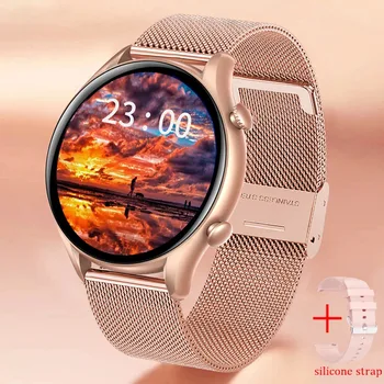 2022 Новые 360*360 HD Экран Модные Женские Смарт-часы С Bluetooth Вызовом, Мужские Часы с Сердечным Ритмом, Кислородом в Крови, Умные Часы, Здоровье Женщин