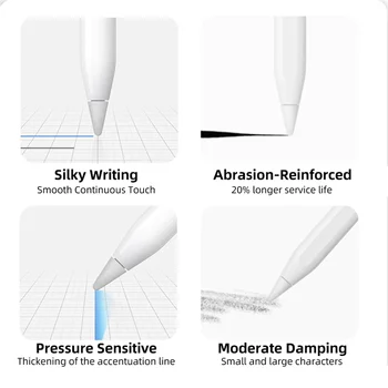 8 упаковок сменных наконечников для Apple Pencil Наконечники для Apple Pencil 1-го и 2-го поколения (белые) 8 упаковок сменных наконечников для Apple Pencil Наконечники для Apple Pencil 1-го и 2-го поколения (белые) 2