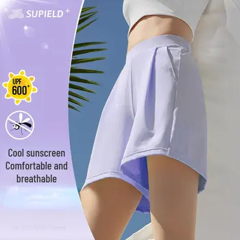 Новые солнцезащитные шорты Supield Full Band, женские брюки с защитой от комаров и насекомых, для спорта и отдыха, с защитой от ультрафиолета, трехсторонние брюки