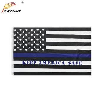 ФЛАГШОУ 3x5 Футов Американский Флаг Полиции США 