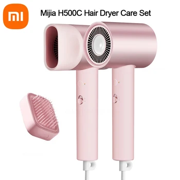 Xiaomi Mijia Water Ion Hair Dryer Набор Для ухода За феном H500C Быстросохнущий Выдувной Диффузор Профессиональный 20 м/С Скорость ветра 1800 Вт Электрический Фен Для Волос