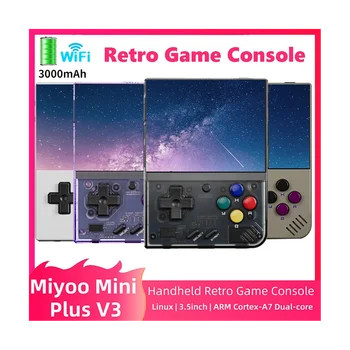 Для портативной игровой консоли MIYOO Mini Plus в стиле Ретро с 3,5-дюймовым IPS экраном и системой Linux, детские подарки (серый) Для портативной игровой консоли MIYOO Mini Plus в стиле Ретро с 3,5-дюймовым IPS экраном и системой Linux, детские подарки (серый) 3