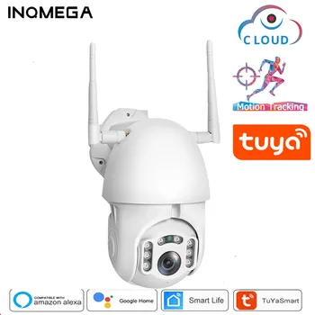 INQMEGA 1080P WIFI PTZ IP-камера Беспроводная Наружная Автоматическая Отслеживающая Высокоскоростная Купольная Камера Безопасности Водонепроницаемый Мониторинг Аудио